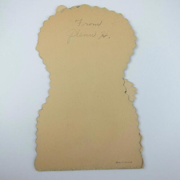 Antique Valentine Honeycomb 3D Pop Up Ship Boy Sailor Suit Girls Carriage LARGE - Picture 7 of 12